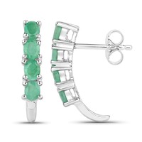 Orecchini in argento con Smeraldo Socoto