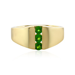 Anello in argento con Diopside Russo