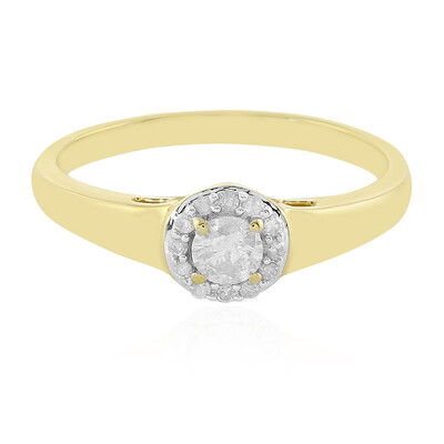 Anello in oro con Diamante I4 (J)