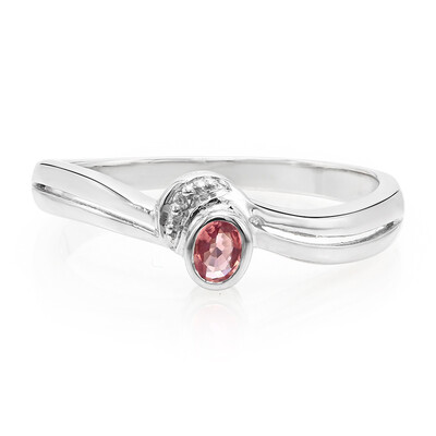 Anello in argento con Zaffiro Padparadscha