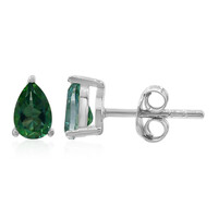 Orecchini in argento con Topazio Verde Farfalla
