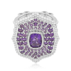 Anello in argento con Ametista Zambiana (Dallas Prince Designs)