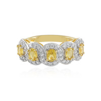 Anello in argento con Berillo Giallo