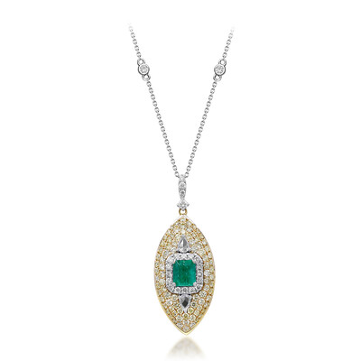 Collana in oro con Smeraldo Colombiano (CIRARI)