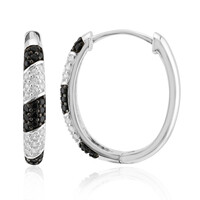 Orecchini in argento con Spinello Nero