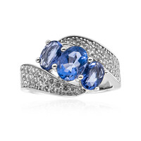 Anello in argento con Fluorite Cangiante