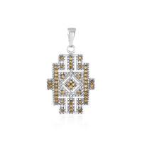 Ciondolo in argento con Zircone Cognac