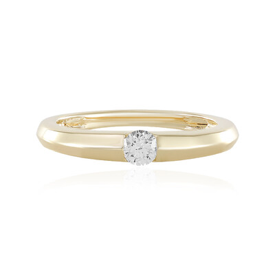 Anello in oro con Diamante IF (G) (de Melo)