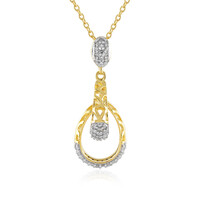 Collana in argento con Diamante I2 (J)