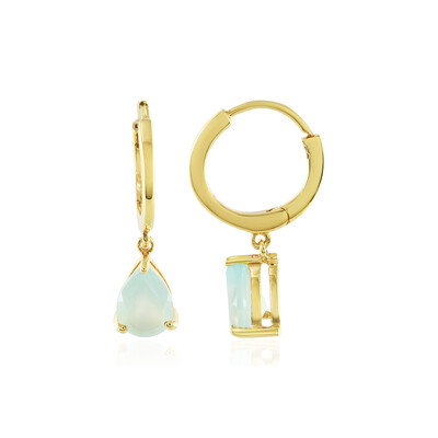 Orecchini in argento con Calcedonio Acqua