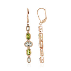 Orecchini in argento con Ametista Verde (KM by Juwelo)