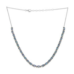 Collana in argento con Topazio Rugiada Mattutina