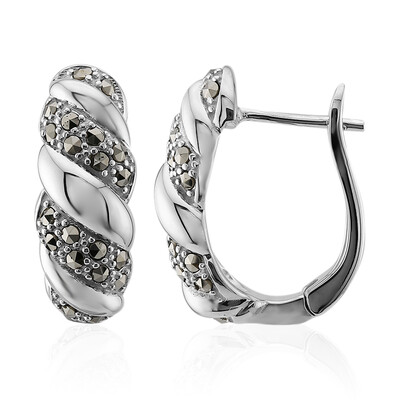 Orecchini in argento con Marcassite (Annette classic)