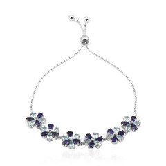 Bracciale in argento con Iolite
