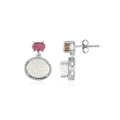 Orecchini in argento con Agata Glitter Arcobaleno