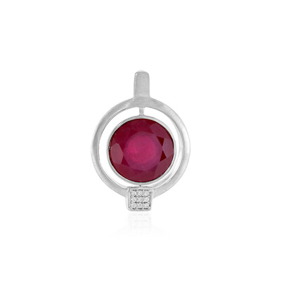 Ciondolo in argento con Rubino del Madagascar (MONOSONO COLLECTION)