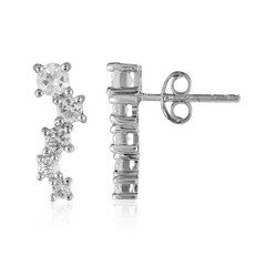 Orecchini in argento con Topazio Bianco