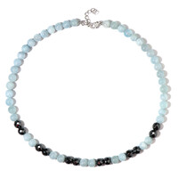 Collana in argento con Acquamarina Brasiliana