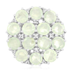 Ciondolo in argento con Prehnite