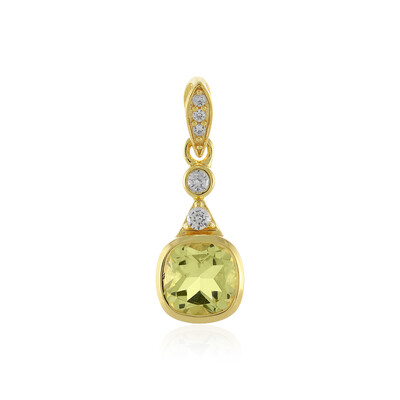 Ciondolo in argento con Quarzo Limone