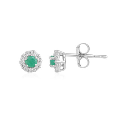 Orecchini in argento con Smeraldo Brasiliano