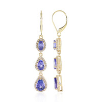 Orecchini in oro con Tanzanite
