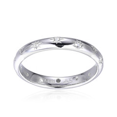 Anello in argento con Topazio Bianco