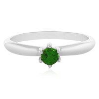 Anello in argento con Diopside Russo