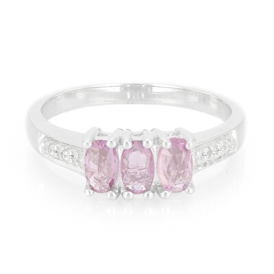 Anello in argento con Zaffiro Ceylon Porpora (non riscaldato)