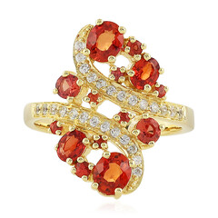 Anello in argento con Zaffiro Tramonto