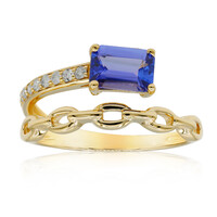 Anello in oro con Tanzanite AAA (CIRARI)