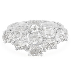 Anello in argento con Zaffiro Bianco
