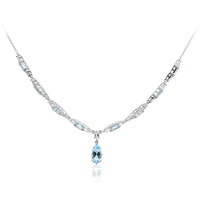 Collana in argento con Topazio Blu Cielo