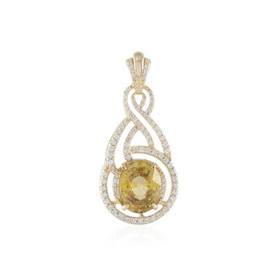 Ciondolo in oro con Zircone Giallo (de Melo)