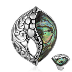 Anello in argento con Conchiglia Abalone