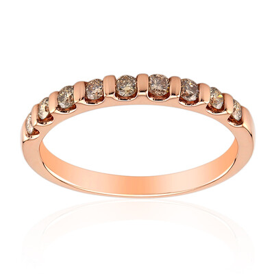 Anello in argento con Diamante Rose de France SI1 di Argyle (Annette)