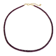 Collana in argento con Rodolite Rajasthan