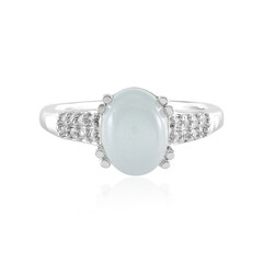 Anello in argento con Acquamarina Brasiliana