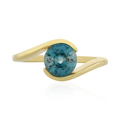 Anello in argento con Zircone Blu