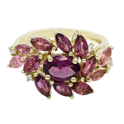 Anello in oro con Rodolite