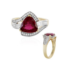 Anello in oro con Rubellite Cruzeiro AAA (D'vyere)