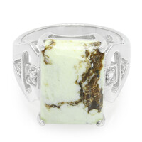 Anello in argento con Magnesite