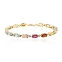 Bracciale in argento con Topazio Blu Svizzero
