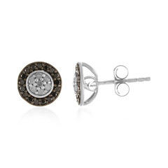 Orecchini in argento con Diamante I4 (J)