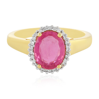 Anello in argento con Zaffiro Rosa del Madagascar