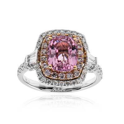 Anello in oro con Spinello Birmano Rosa (CIRARI)