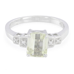 Anello in argento con Kunzite Canarino
