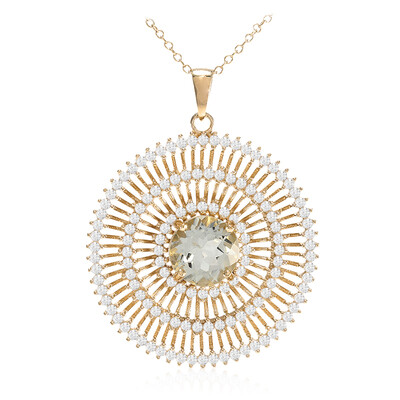 Collana in argento con Ametista Verde