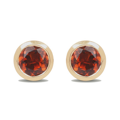 Orecchini in oro con Tormalina Arancione