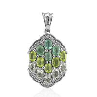 Ciondolo in argento con Cianite Menta